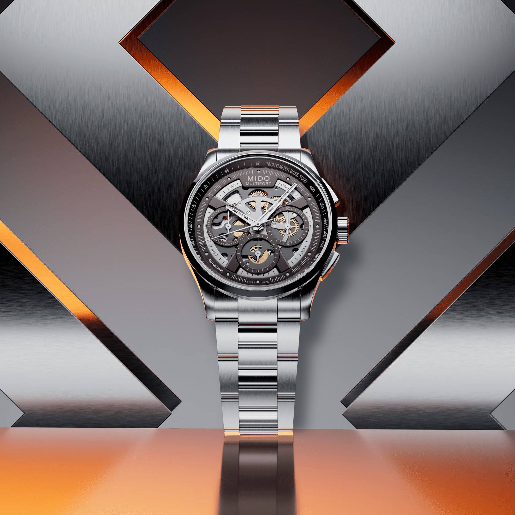 Orologio Uomo Mido Automatico Multifort Skeleton M0386621106000